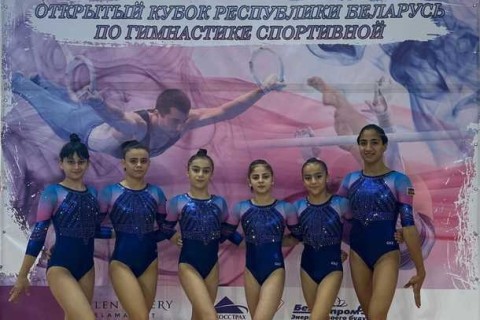 Gimnastlarımızdan Belarusda 7 medal - FOTO