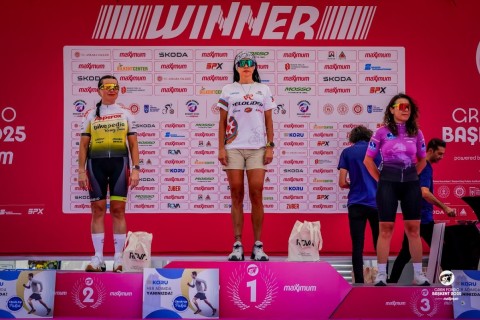 Azərbaycan velosipedçisi Türkiyədə keçirilən yarışda birinci olub - FOTO