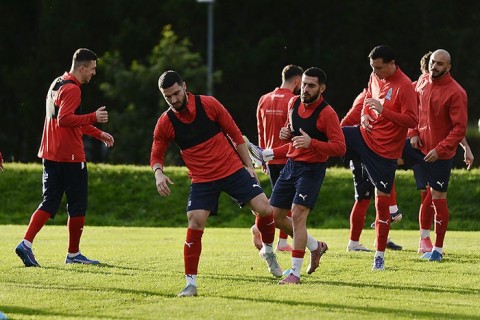 Azerbaijan national team begins training ahead of Iceland clash - PHOTO