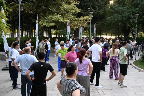 “Səhər idmanı” layihəsinə start verilib - FOTO