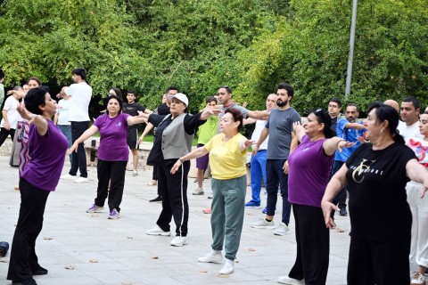 “Səhər idmanı” layihəsinə start verilib - FOTO
