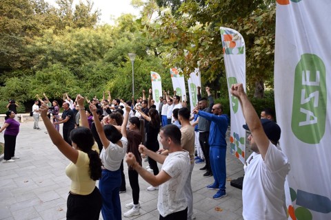 “Səhər idmanı” layihəsinə start verilib - FOTO