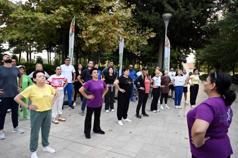“Səhər idmanı” layihəsinə start verilib - FOTO