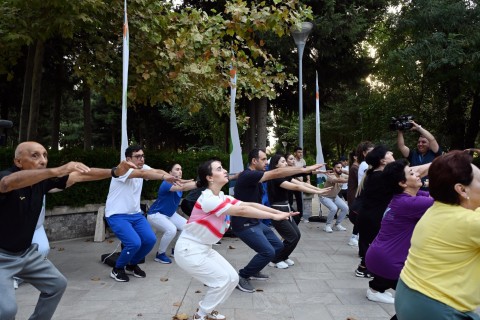 “Səhər idmanı” layihəsinə start verilib - FOTO