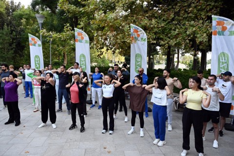 “Səhər idmanı” layihəsinə start verilib - FOTO
