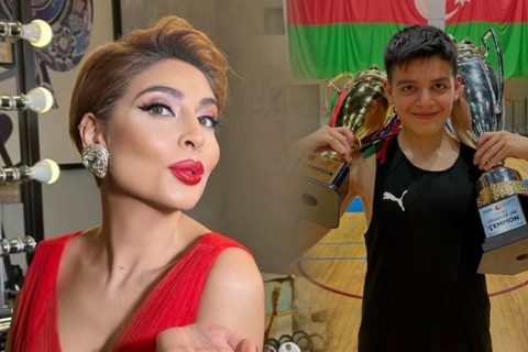 Tanınmış aparıcının oğlundan ABŞ-də basketbol məşqi - VİDEO