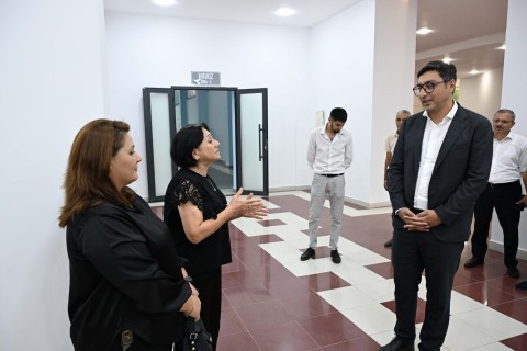 Fərid Qayıbov Zaqatala Olimpiya İdman Kompleksinə baxış keçirib - FOTO