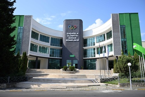 Fərid Qayıbov Zaqatala Olimpiya İdman Kompleksinə baxış keçirib - FOTO