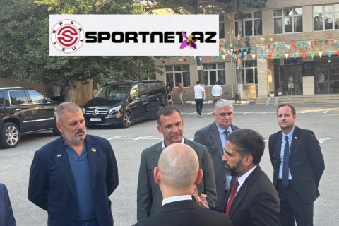 Andrey Şevçenko Bakıda açılış mərasimində - FOTO