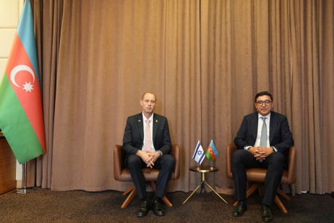 Fərid Qayıbov İsrailin ölkəmizdəki səfirini qəbul edib - FOTO