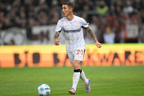 Alejandro Grimaldo makes Bundesliga history with two penalty goals