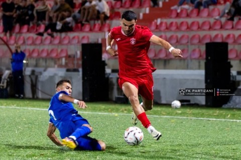 Vüsal İsgəndərli Albaniyada komandasının yeganə qolunu vurub