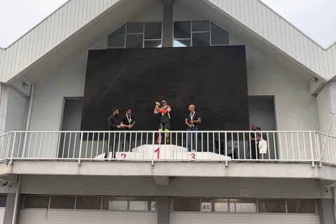 Azərbaycan motosikletçisi Gürcüstanda birinci olub - FOTO