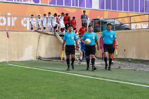 Qəbələdə III MDB Oyunlarına hazırlıq xarakteri daşıyan futbol matçı - FOTO