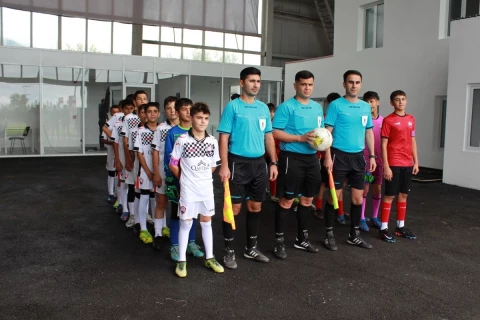 Qəbələdə III MDB Oyunlarına hazırlıq xarakteri daşıyan futbol matçı - FOTO
