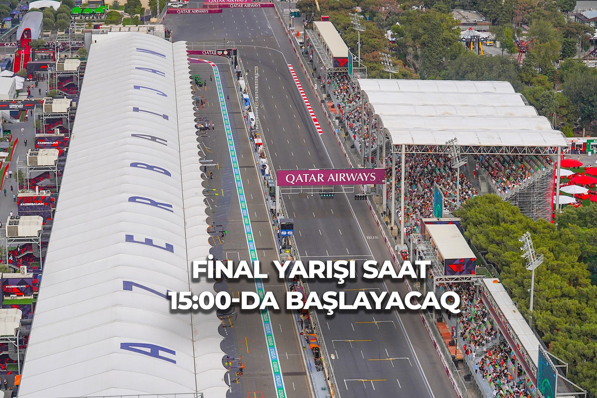 "Formula-1" Azərbaycan Qran-prisinin əsas yarışı ərəfəsində Bakı həyəcan içində
