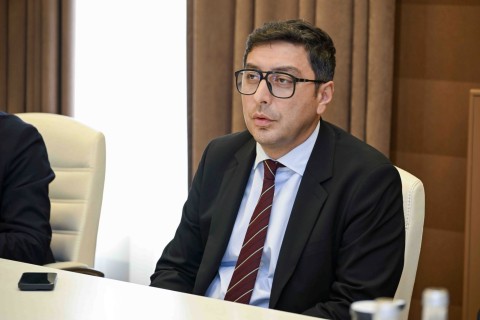 Fərid Qayıbov Avropa Su İdmanı Federasiyasının prezidentini qəbul edib - FOTO