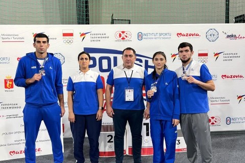 Taekvondo millimiz Polşada 3 medal qazandı - FOTO