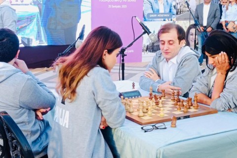 Gəncədə III MDB Oyunlarına dəstək məqsədilə şahmat yarışı keçirilib - FOTO