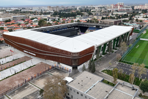 Prezident İlham Əliyev Gəncə şəhər stadionunun açılışında iştirak edib - FOTO