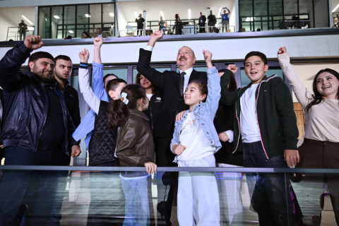 Prezident İlham Əliyev və birinci xanım Mehriban Əliyeva Gəncədə III MDB Oyunlarının açılış mərasimini izləyiblər – YENİLƏNİB + FOTO/VİDEO