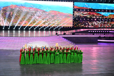 Prezident İlham Əliyev və birinci xanım Mehriban Əliyeva Gəncədə III MDB Oyunlarının açılış mərasimini izləyiblər – YENİLƏNİB + FOTO/VİDEO