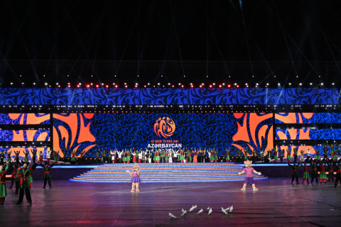 Prezident İlham Əliyev və birinci xanım Mehriban Əliyeva Gəncədə III MDB Oyunlarının açılış mərasimini izləyiblər – YENİLƏNİB + FOTO/VİDEO