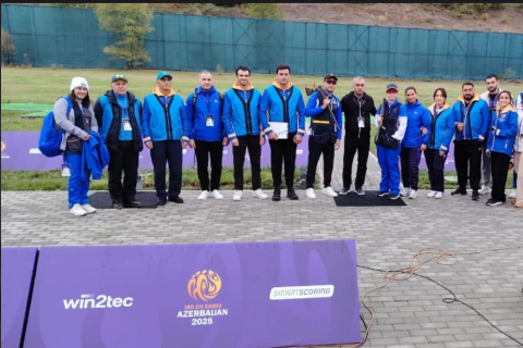 III MDB Oyunları: Azərbaycan stend atıcıları bürünc medal qazandı - FOTO