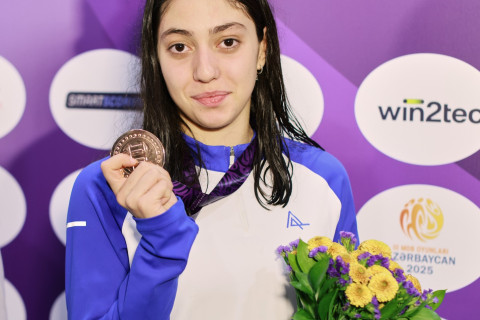 III Игры стран СНГ: Азербайджан завоевал первую медаль в плавании - ФОТО