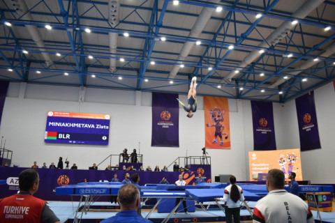 Azərbaycan idmançıları batut gimnastikası üzrə yarışda finala vəsiqə qazanıblar - YENİLƏNİB + FOTO