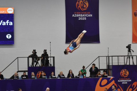 Azərbaycan idmançıları batut gimnastikası üzrə yarışda finala vəsiqə qazanıblar - YENİLƏNİB + FOTO