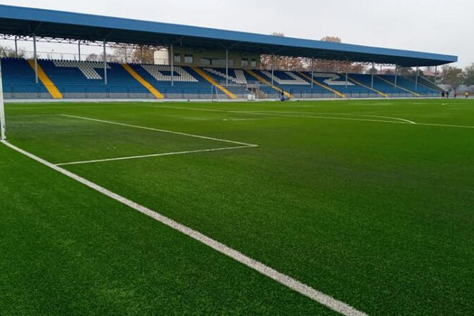 Tovuz stadionunda ot örtüyü yenilənib - VİDEO