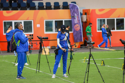III Игры стран СНГ: пять азербайджанских спортсменов вышли в 1/8 финала соревнований по стрельбе из лука - ФОТО