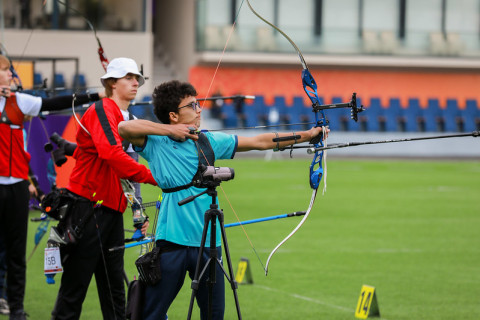 III Игры стран СНГ: пять азербайджанских спортсменов вышли в 1/8 финала соревнований по стрельбе из лука - ФОТО