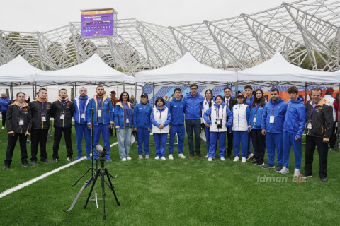 Xankəndidə III MDB Oyunlarının kamandan oxatma yarışları keçirilir - FOTO
