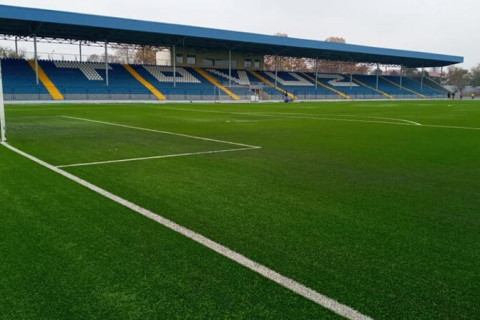Tovuz stadionunda ot örtüyü yenilənib - VİDEO