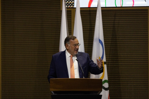 MOK-un nümayəndə heyəti Olimpiya Həmrəyliyi formunda - FOTO