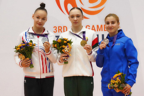 III MDB Oyunları: Azərbaycan gimnastları 1 qızıl, 1 bürünc medal qazanıblar - YENİLƏNİB + FOTO