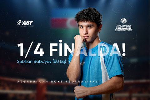 Azərbaycan boksçusu Avropa çempionatının 1/4 FİNALINDA
