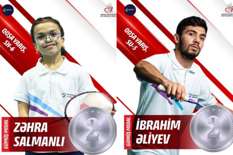 Parabadmintonçularımızdan Avropa çempionatında 2 medal - FOTO
