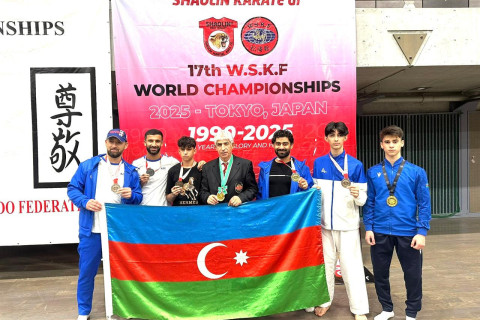 Tokioda keçirilən Dünya çempionatında karateçilərimizdən 5 medal