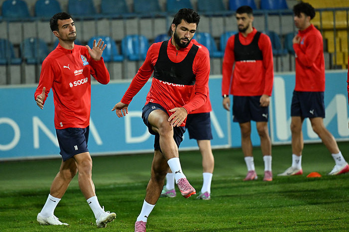 Azərbaycan millisinin DÇ-2026-nın seçmə mərhələsinə hazırlıq məşqi - FOTO