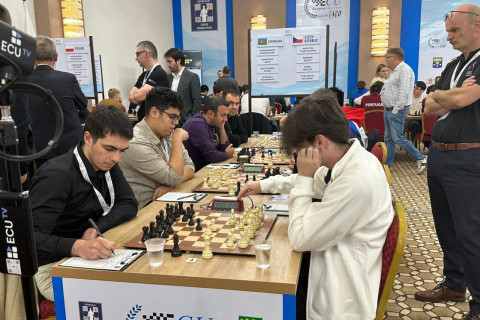 Azerbaijani women’s team triumphs over Hungary at European Chess Championship - PHOTO