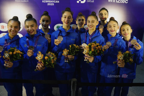 III MDB Oyunları: Azərbaycan gimnastları komanda hesabında üçüncü olub - YENİLƏNİB + FOTO