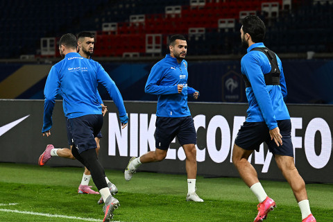 Azərbaycan millisi “Park de Prens”də məşq edir - FOTO + VİDEO