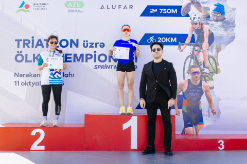 Triatlon üzrə ölkə çempionatının qalibləri bəlli olub - FOTO