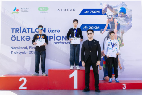 Triatlon üzrə ölkə çempionatının qalibləri bəlli olub - FOTO