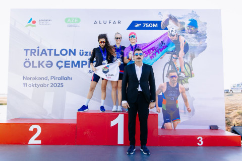 Triatlon üzrə ölkə çempionatının qalibləri bəlli olub - FOTO