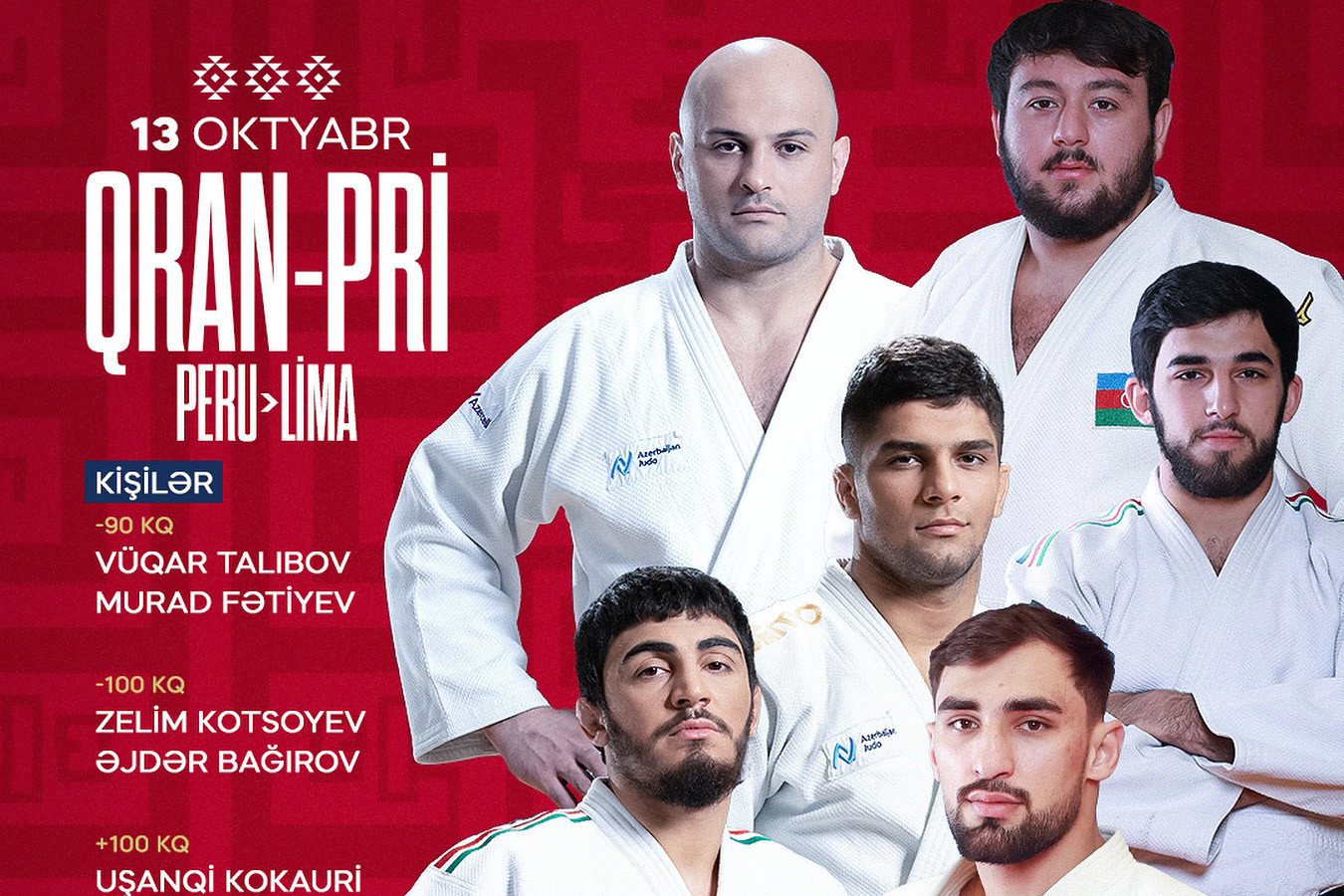 Azərbaycan cüdoçuları Lima Qran-prisində medallar uğrunda mübarizəyə çıxır