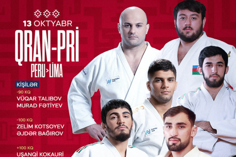 Azərbaycan cüdoçuları Lima Qran-prisində medallar uğrunda mübarizəyə çıxır